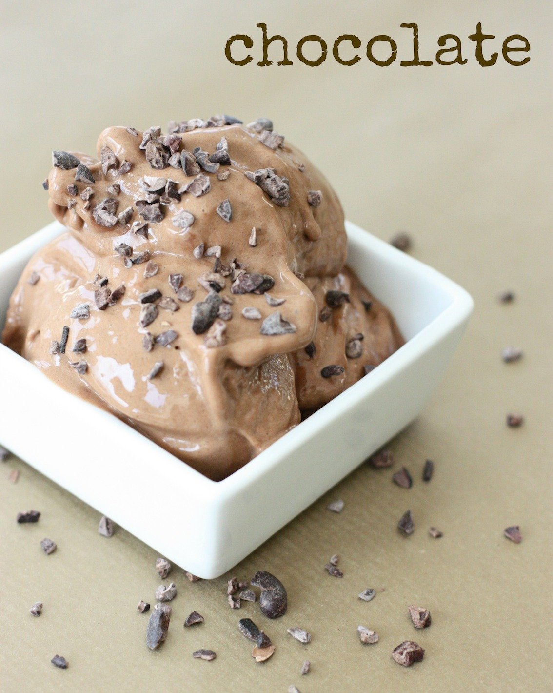 Super Healthy Ice Cream - chocolate