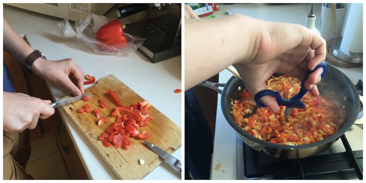 cutting-peppers