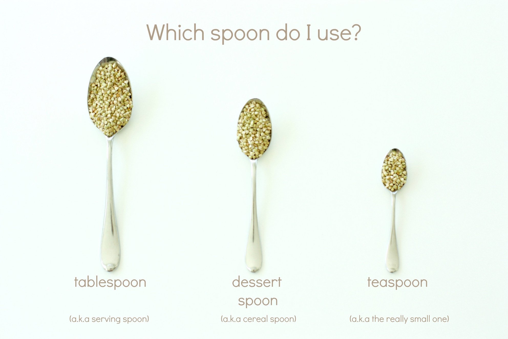 Teaching teenagers to cook involves knowing which spoon to use