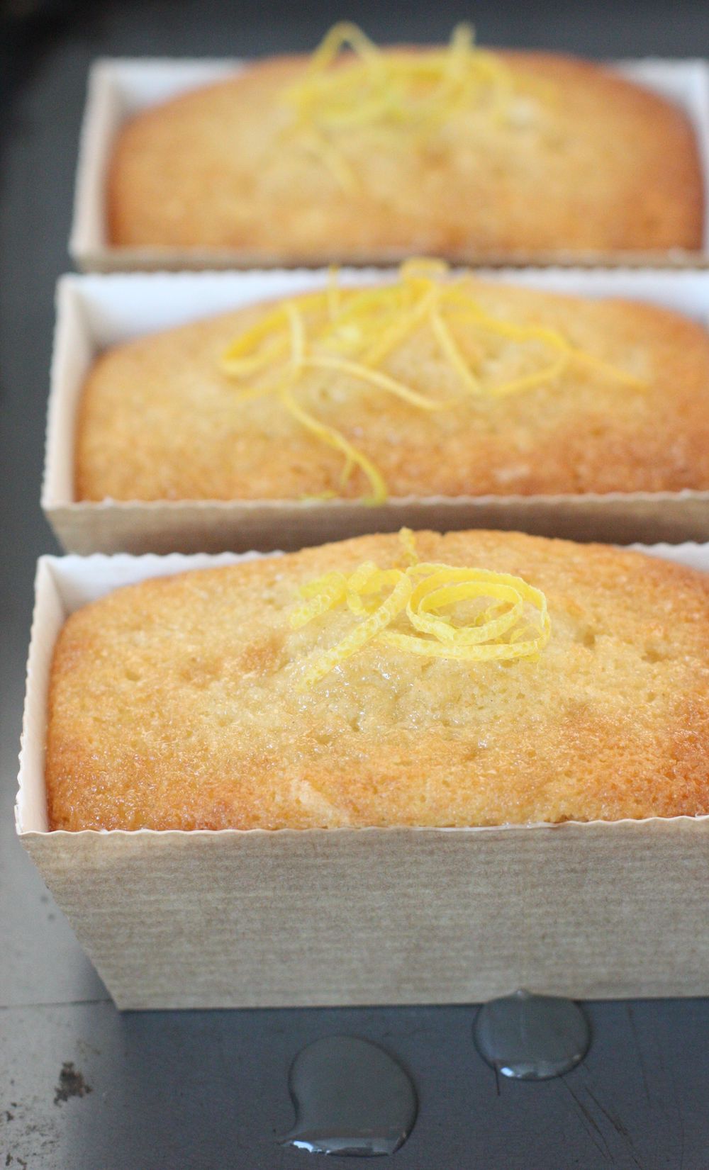 Mini Lemon Loaves in brown cardboard cases