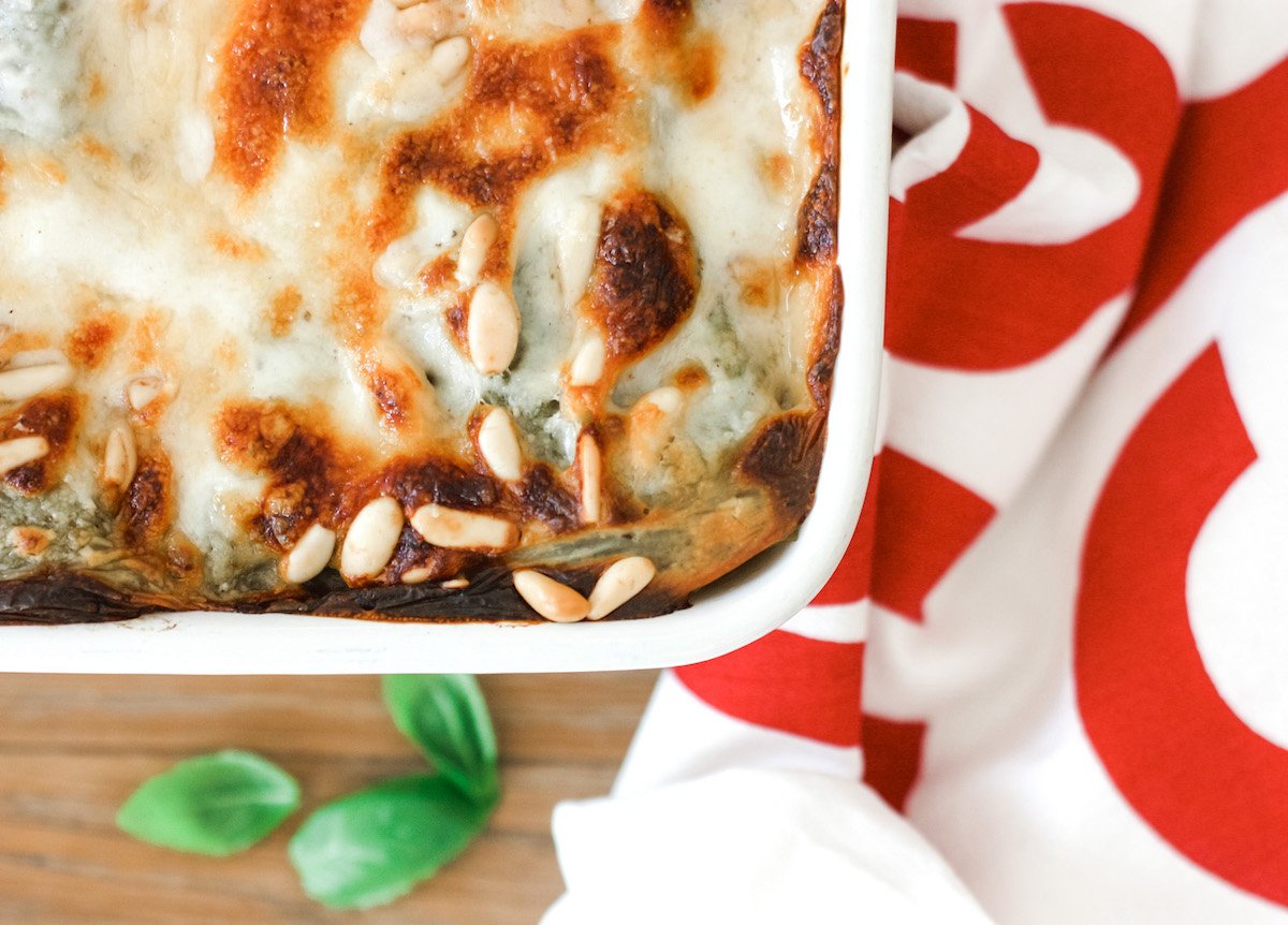 Roasted vegeetable lasagne cover