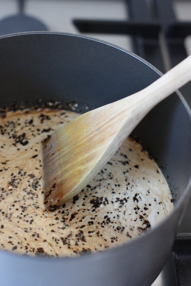 Mochaccino Pots - mixture in pan