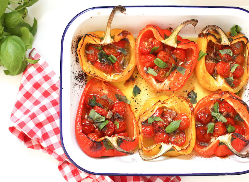 Roasted Peppers with Tomatoes and Anchovies cover