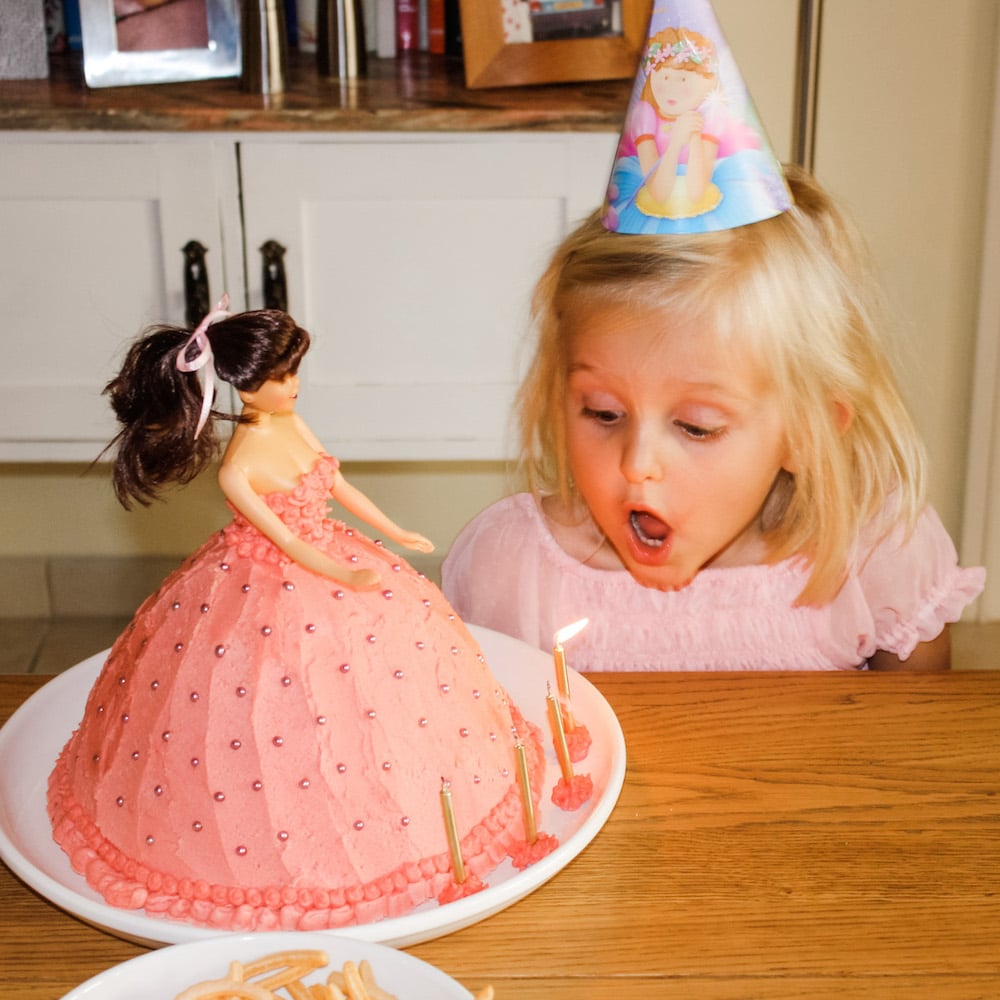 This Barbie Princess cake was the most impressive birthday cake I made but tasted the worst
