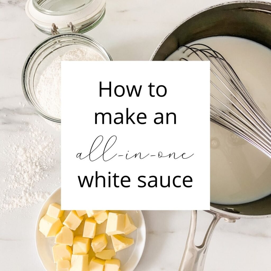 How to make an all-in-one white sauce