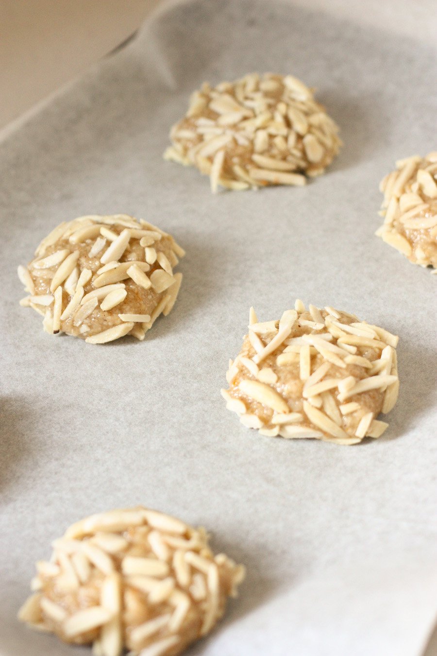 Almond Cookies before baking