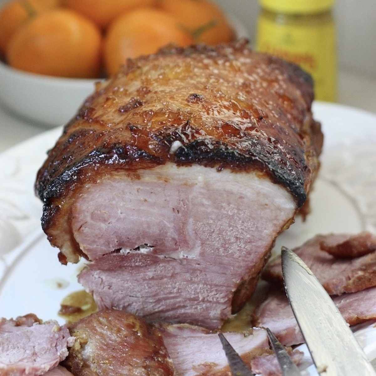 Gochujang & ginger beer glazed holiday ham recipe